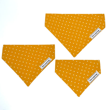 Yellow Plus Over the Collar Dog Bandana