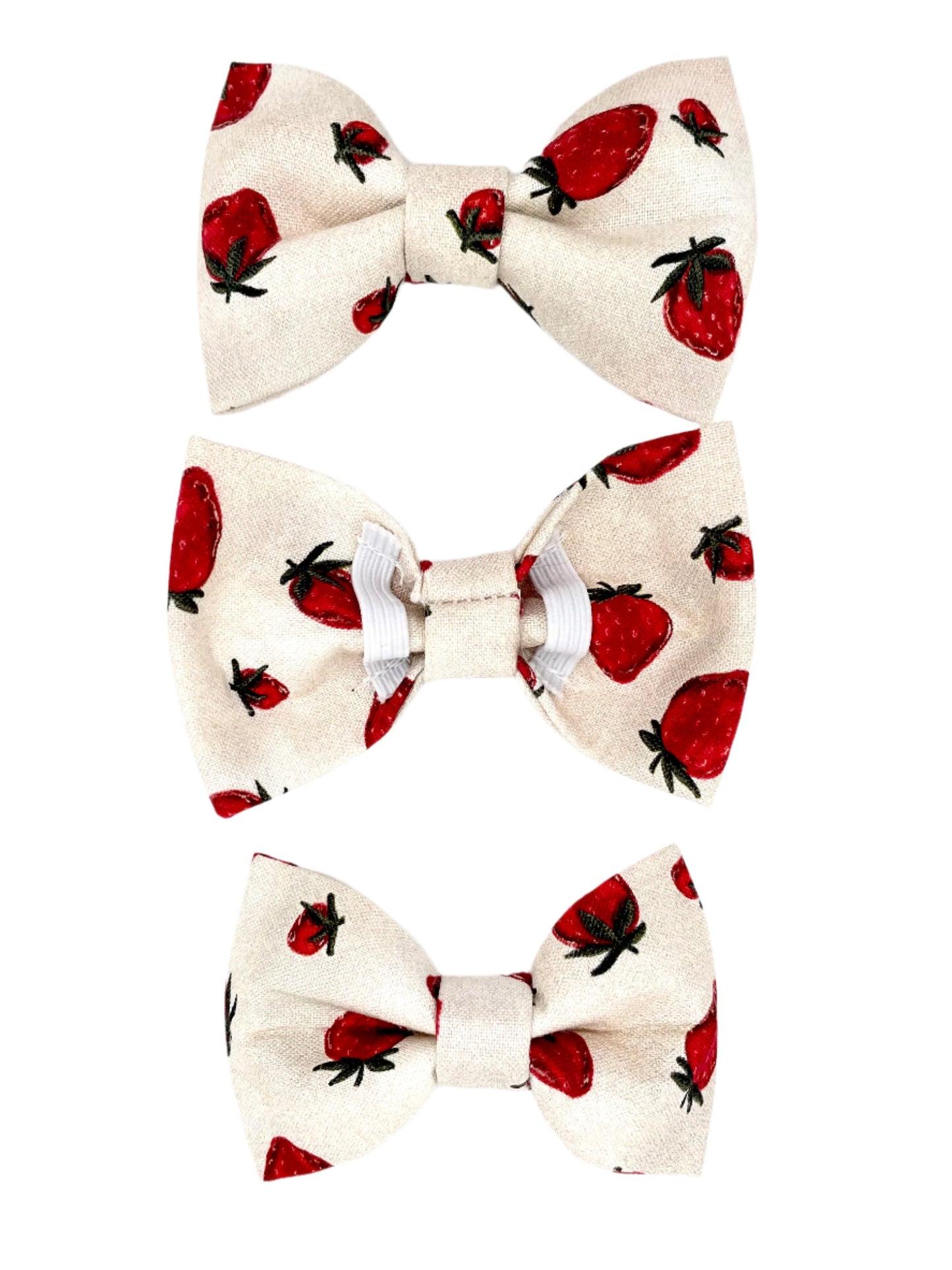 Strawberry Patch Dog Bow Ties