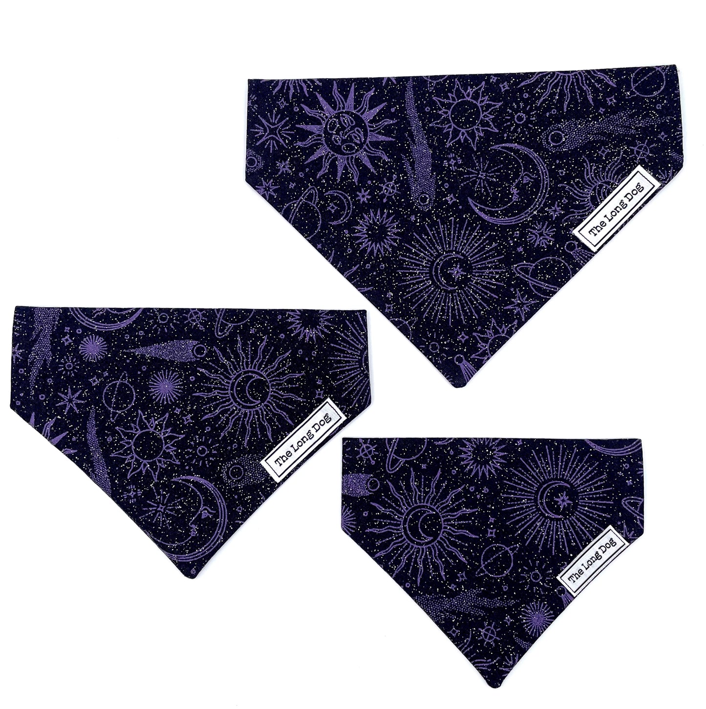 Twilight Over the Collar Dog Bandana - GLITTER!