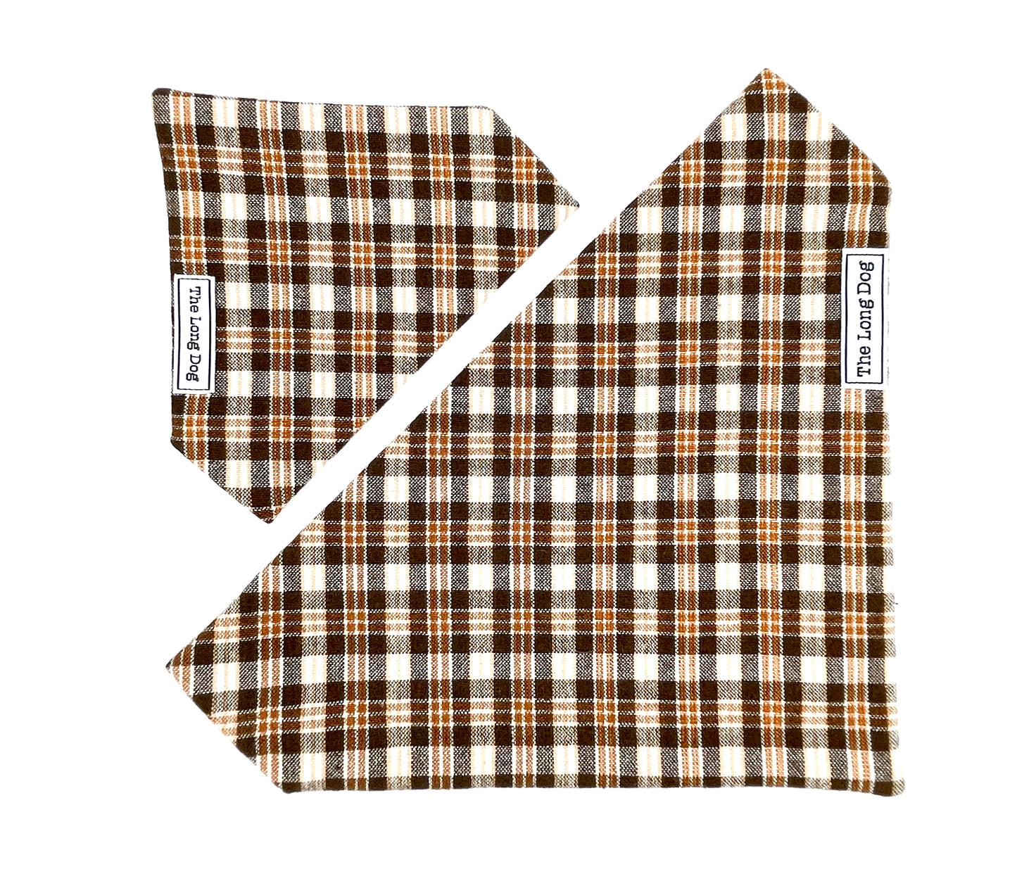 Log Cabin Plaid Over the Collar Bandana