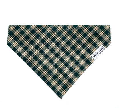 Pine Tree Plaid Over the Collar Bandana