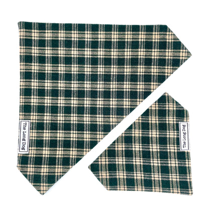 Pine Tree Plaid Over the Collar Bandana