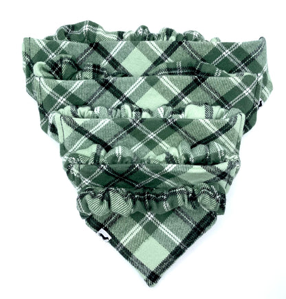 St. Patrick's Day Plaid Scrunchie Bandana