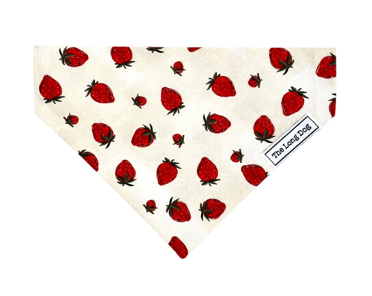 Strawberry Patch Over the Collar Dog Bandana